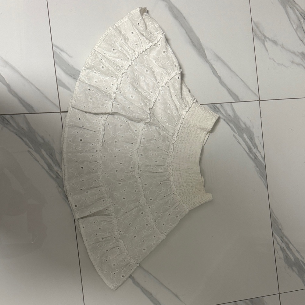 American Eagle Outfitters Cream Textured Top